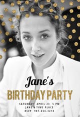 Dots-All-Over - Birthday Invitation